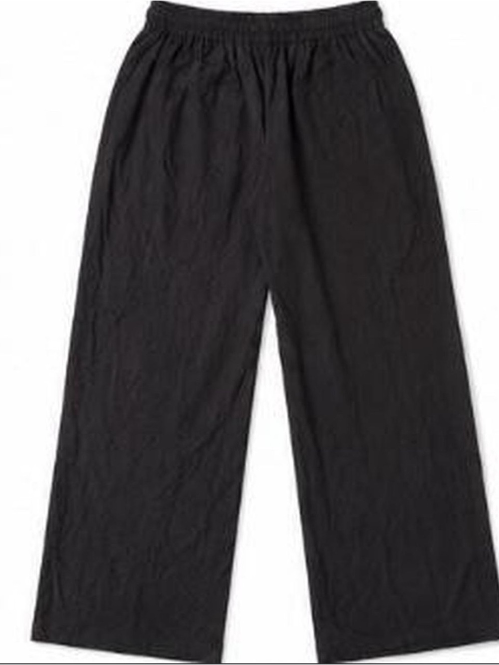 H&M Black Elastic-Waist Casual Pants